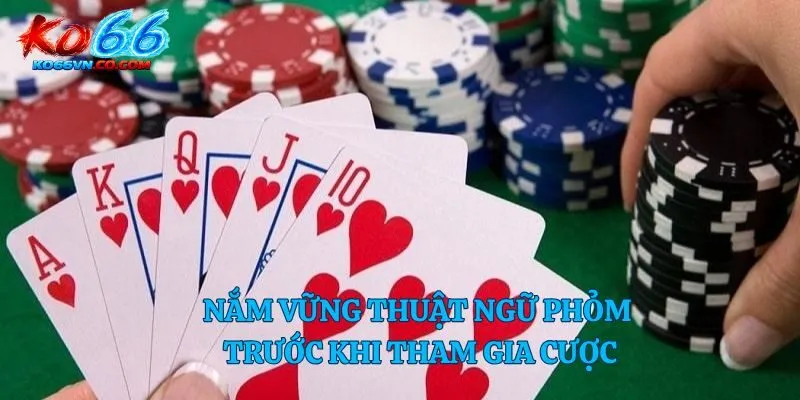 Nắm vững thuật ngữ phỏm trước khi tham gia cược